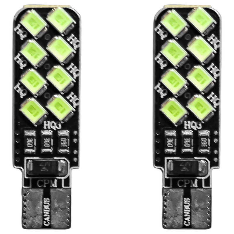لامپ کوچک چراغ جلو خودرو تک حالته فورس مدل ۱۶ تایی SMD کد IceBlu.A+ پایه تک کنتاکت مناسب برای پراید و تیبا بسته ۲ عددی