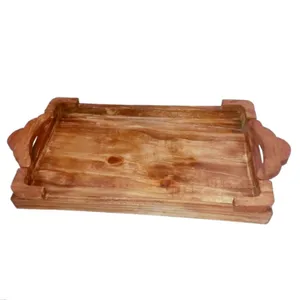 سینی چوبی مدل دسته دار 