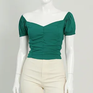 بلوز زنانه سرژه مدل 204594 رنگ سبز