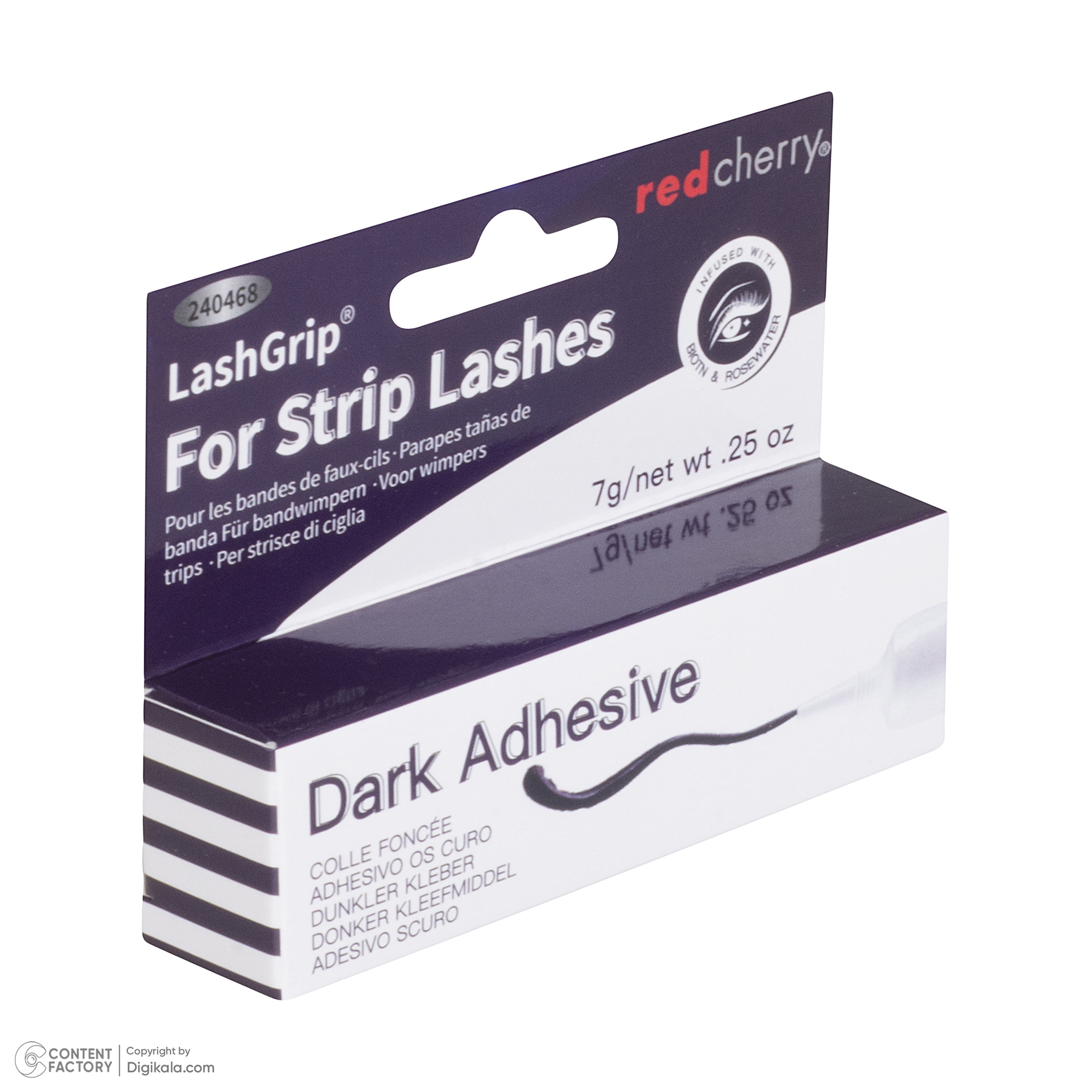 چسب مژه مصنوعی رد چری مدل02 وزن 7 گرم رنگ سفید