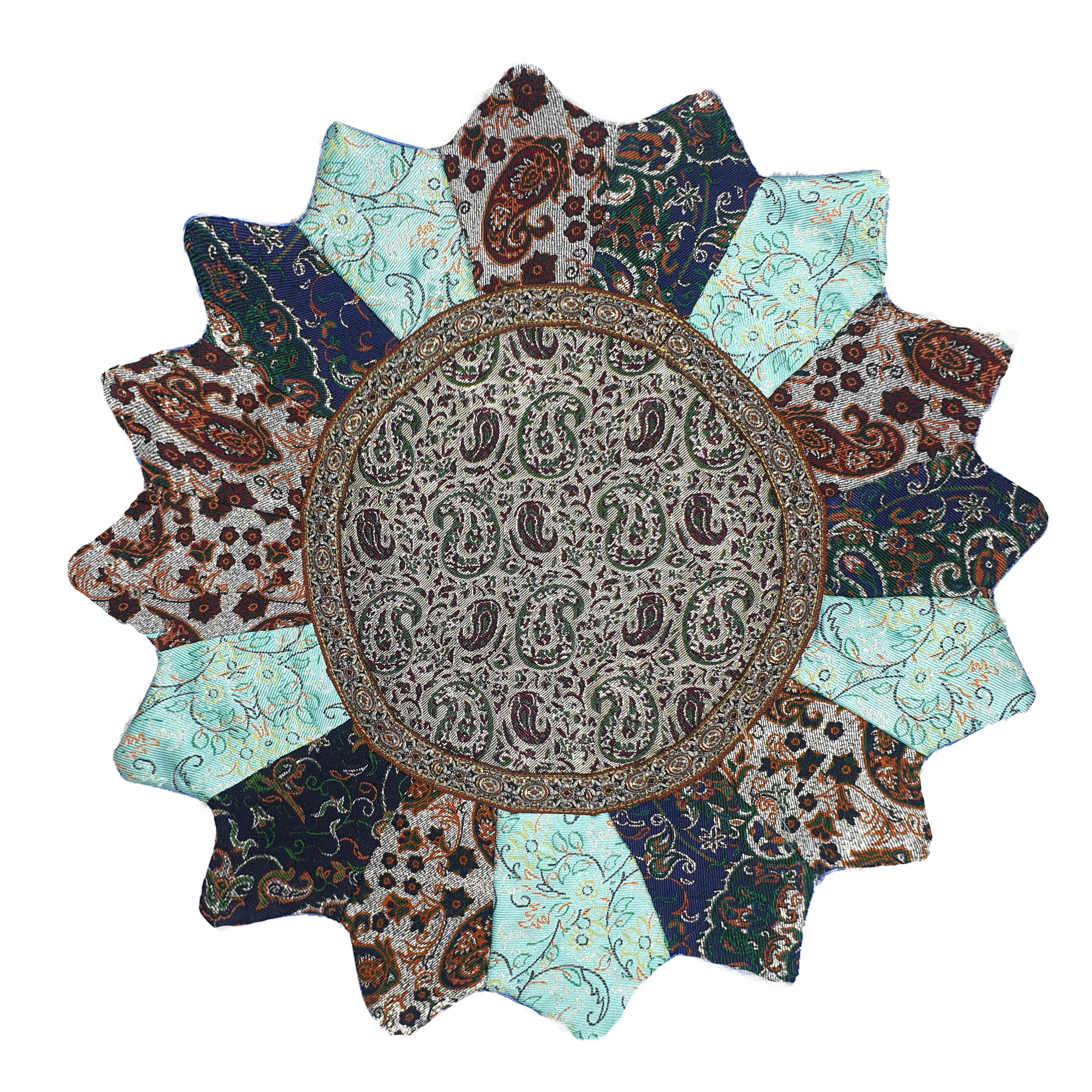 رومیزی ترمه مدل گوهر کد 6589