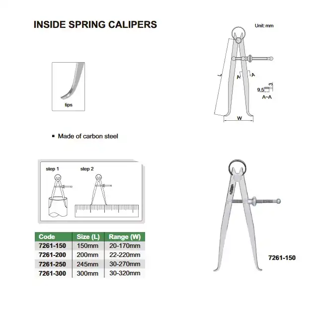 پرگار اینسایز مدل 200-7261