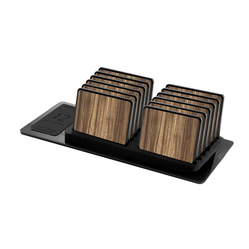 زیر لیوانی ماهوت مدل Light-Walnut-Wood بسته 12 عددی