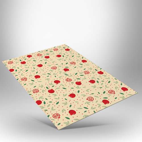 زیربشقابی طرح انار کد IDM 289 بسته 2 عددی