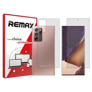 Remax HyGEL transparent display screen protector suitable for Samsung Galaxy Note20 Ultra mobile phones along with the back of the phone