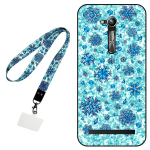 Megafone Snow Flake 0014 Cover For Asus Zenfone Go / ZB452KG Mobile Neckband 