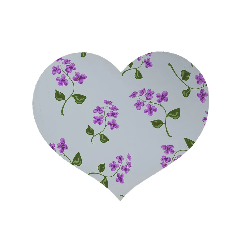 پادری مدل قلب طرح گل کد 5882 سایز 90x90 سانتی متر 