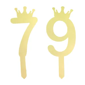 تاپر کیک هانستو مدل عدد 79 کد TPN79 بسته 2 عددی