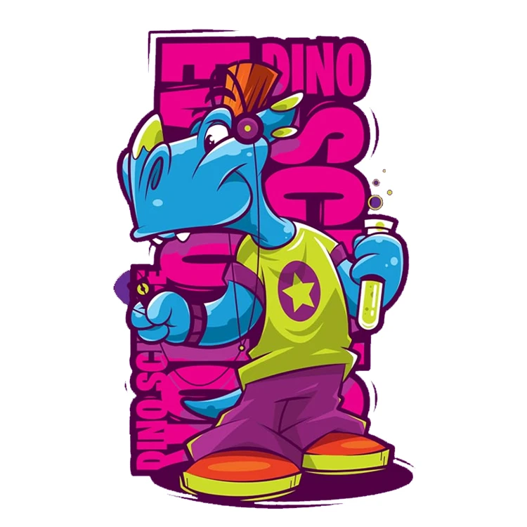 استیکر پارچه و لباس پاد آفرین مدل کارتونی کد S1576