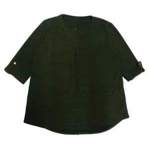 بلوز آستین سه ربع زنانه مدل لمه شنی