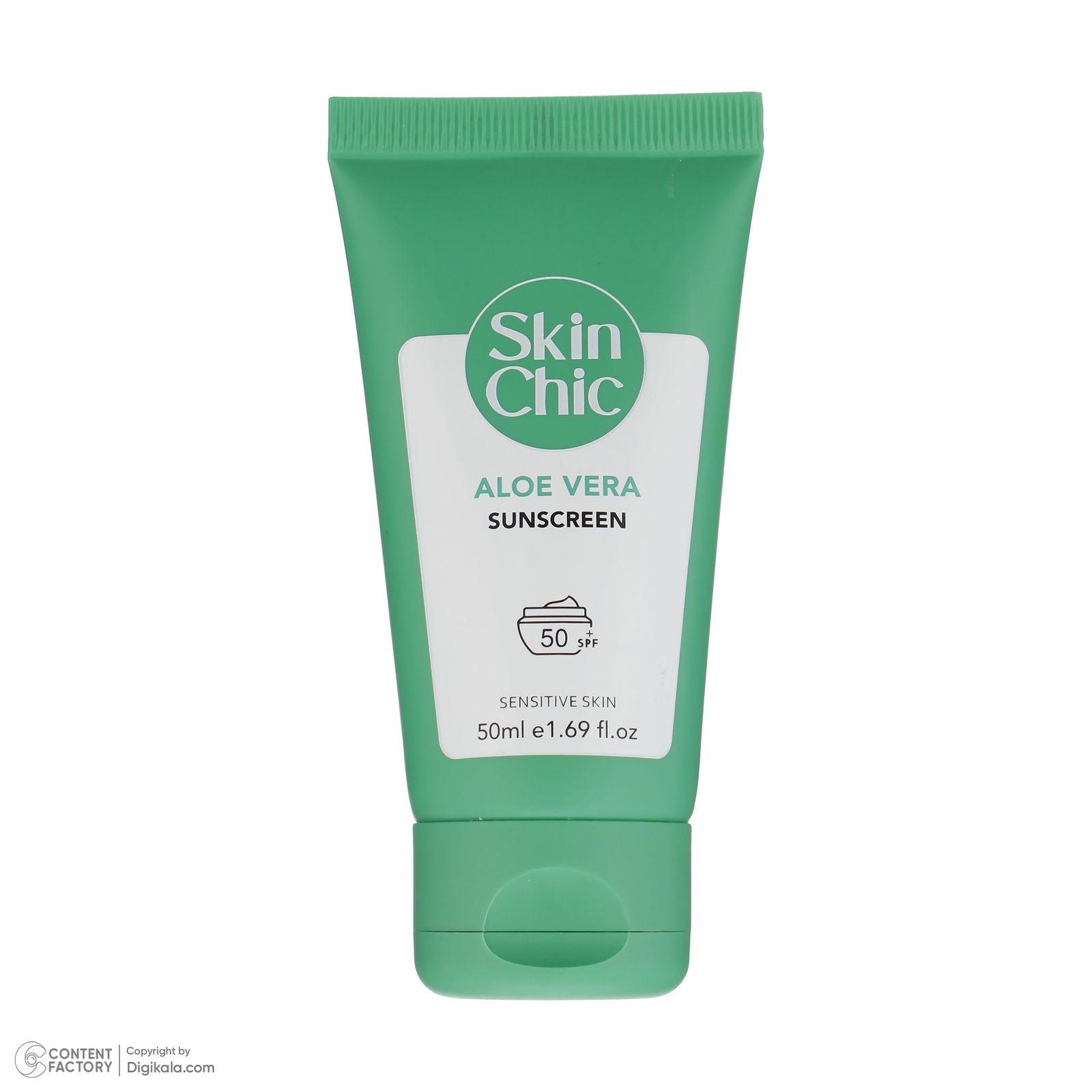 کرم ضد آفتاب بدون رنگ اسکین شیک SPF 50 مدل Aloe Vera  ‌مناسب پوست‌های حساس حجم 50 میلی‌لیتر -  - 2