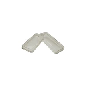 شیشه چراغ مه شکن جلو خودرو مدل فابریک مناسب برای پژو 405 بسته 2 عددی