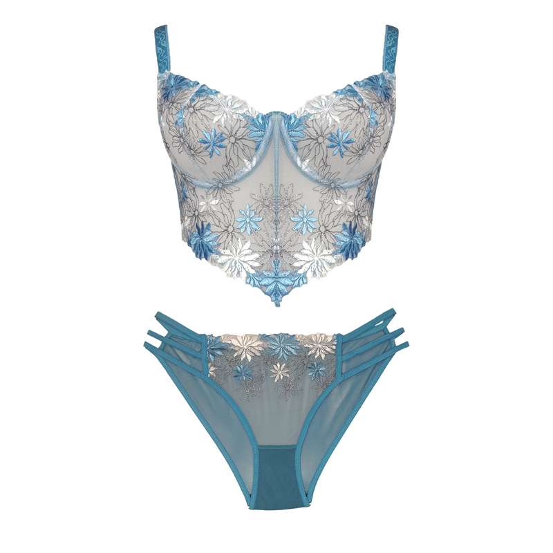 ست شورت و سوتین زنانه مدل R5199-BL