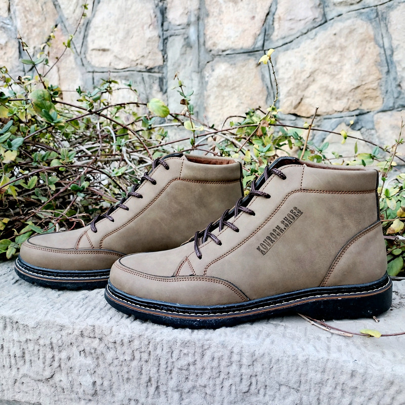 نیم بوت مردانه مدل آریا کد P.t رنگ صدری