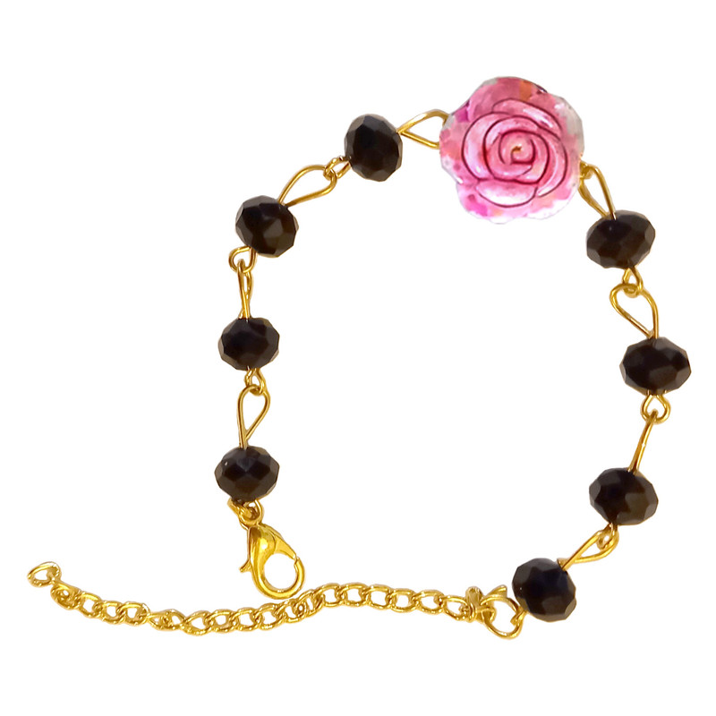 دستبند دخترانه مدل گل رز دستبند دخترانه مدل گل رز
