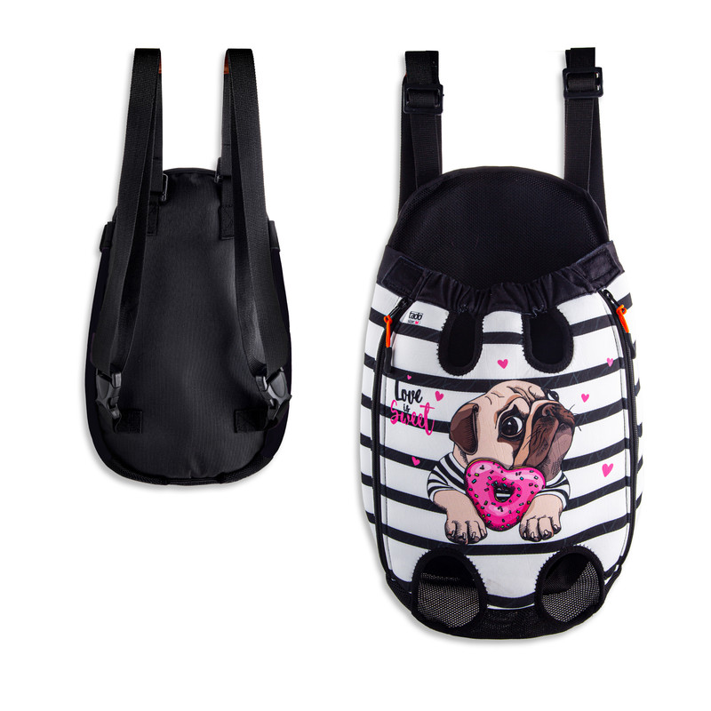 کیف حمل سگ و گربه تادو طرح آغوشی کد AGH111 سایز M