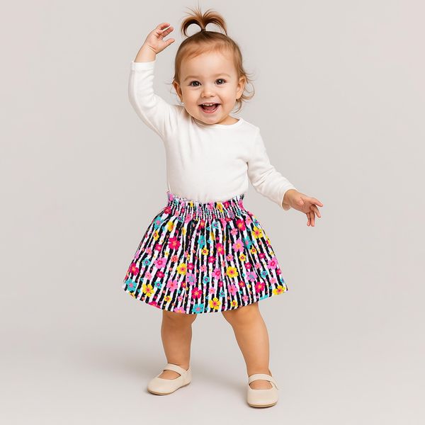 دامن دخترانه دل آویز مدل T354