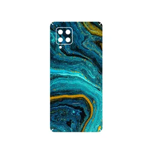 MAHOOT Turquoise marblewith golden streaks Cover Sticker for Samsung Galaxy A42