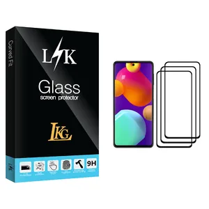 LKG LK Glass Screen Protector For Samsung Galaxy M62 Pack Of 3
