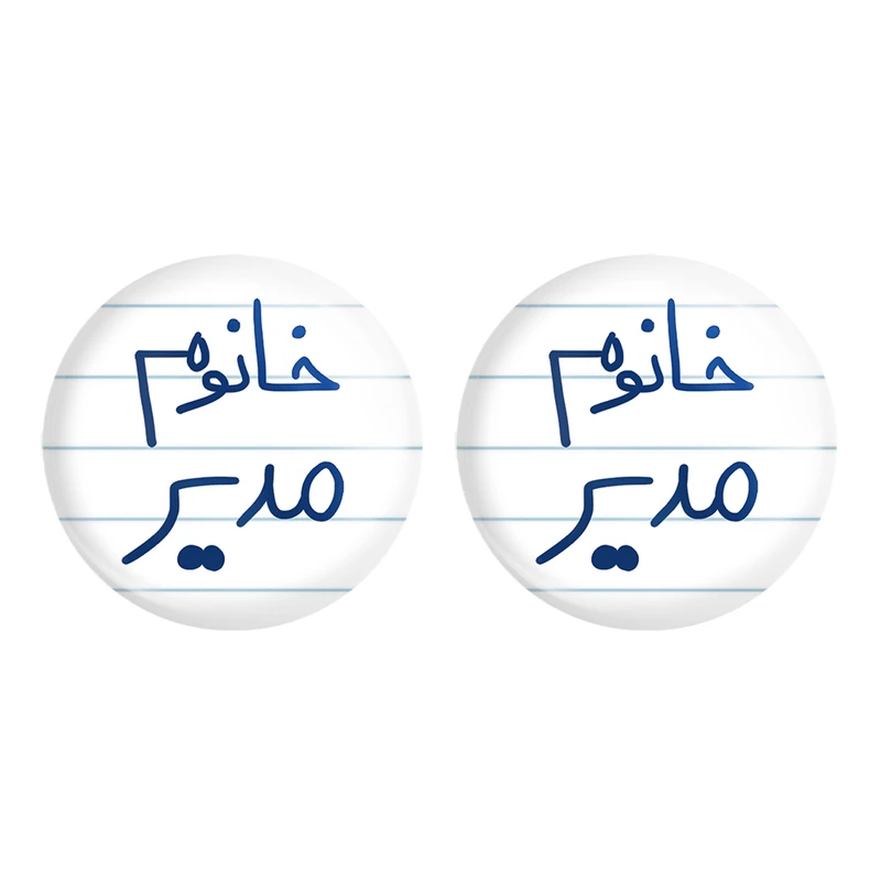 مگنت خندالو مدل خانوم مدیر کد 6598 مجموعه 2 عددی