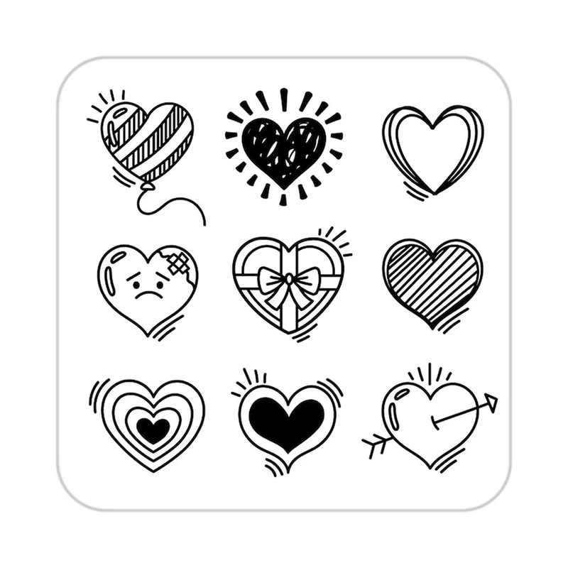 زیر لیوانی کاکتی طرح عاشقانه مدل mp37193