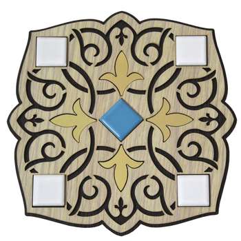زیربشقابی طرح کاشی کد 01