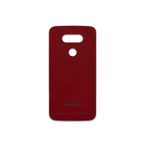 MAHOOT Red-Leather Cover Sticker for LG G5