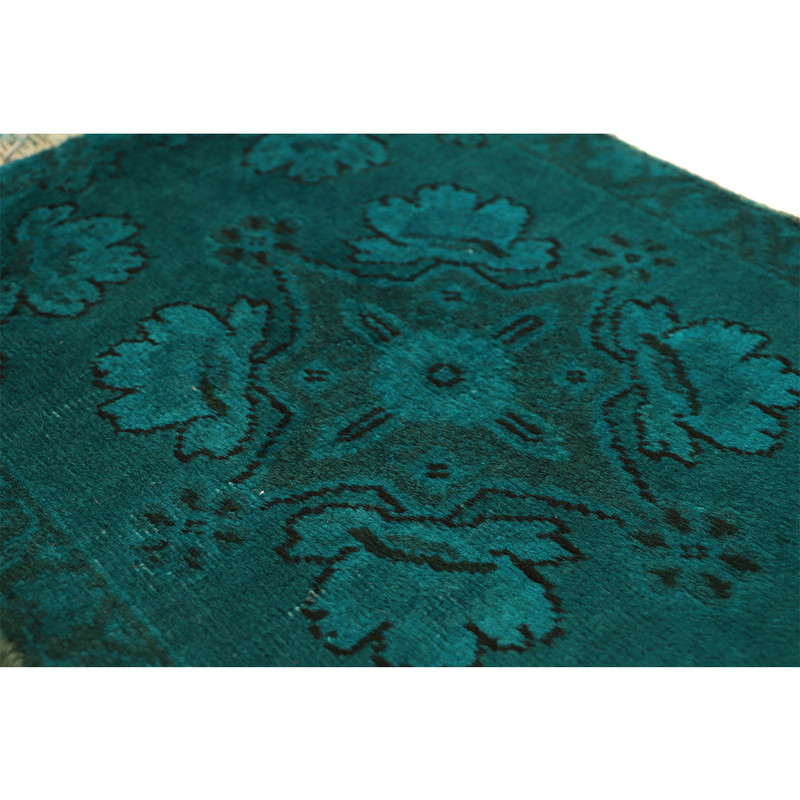 فرش دستبافت رنگ شده نیم متری مدل وینتج کد 4101114