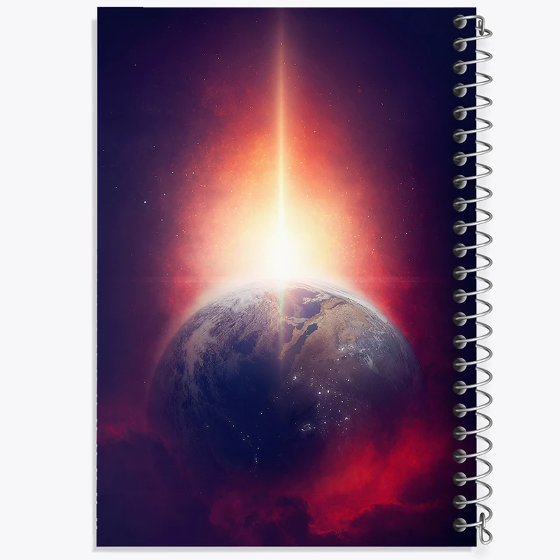 دفتر مشق 100 برگ خندالو طرح کهکشان (galaxy) کد F6720