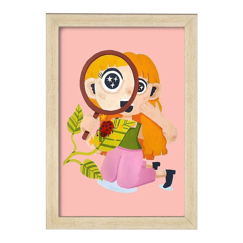 تابلو خندالو مدل دختر ماجراجو کد F8235