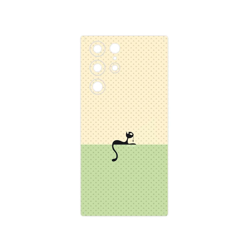 برچسب پوششی ماهوت مدل Minimal Internet Cat Icon مناسب برای گوشی موبایل سامسونگ Galaxy S22 Ultra 5G