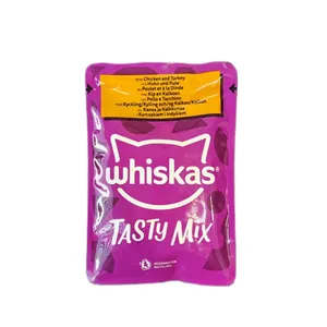 پوچ گربه بالغ ویسکاس مدل TASTY MIX طعم مرغ، بوقلمون وزن 85 گرم