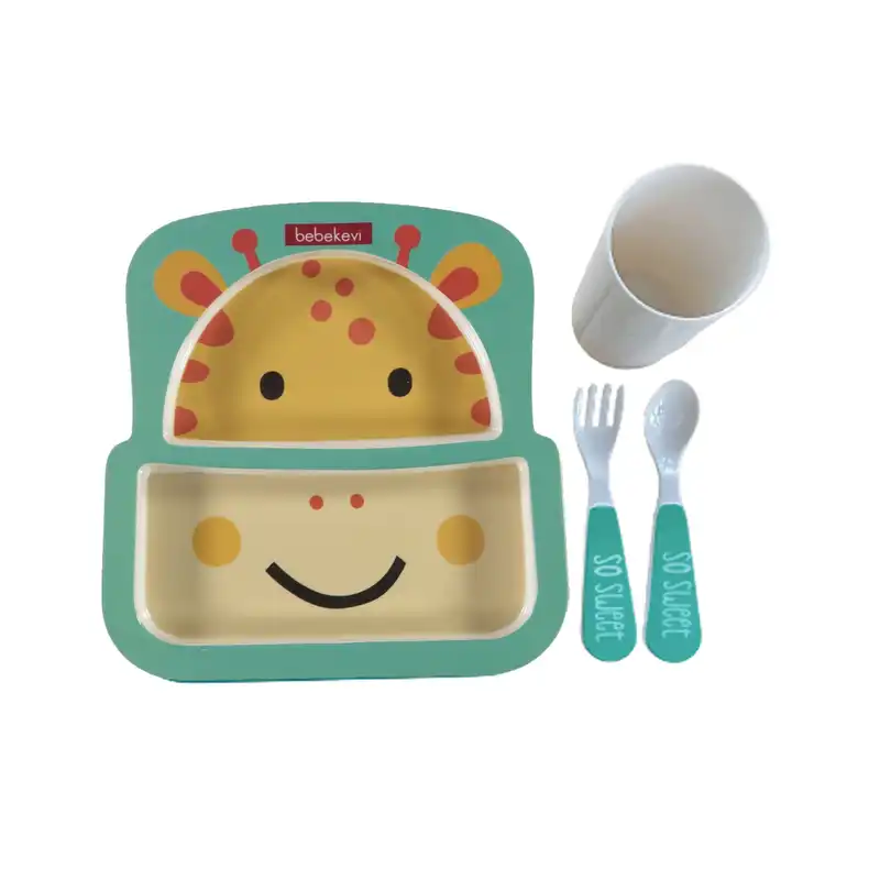 ست ظرف غذا کودک ببک اوی مدل Bk9359 مجموعه 4 عددی