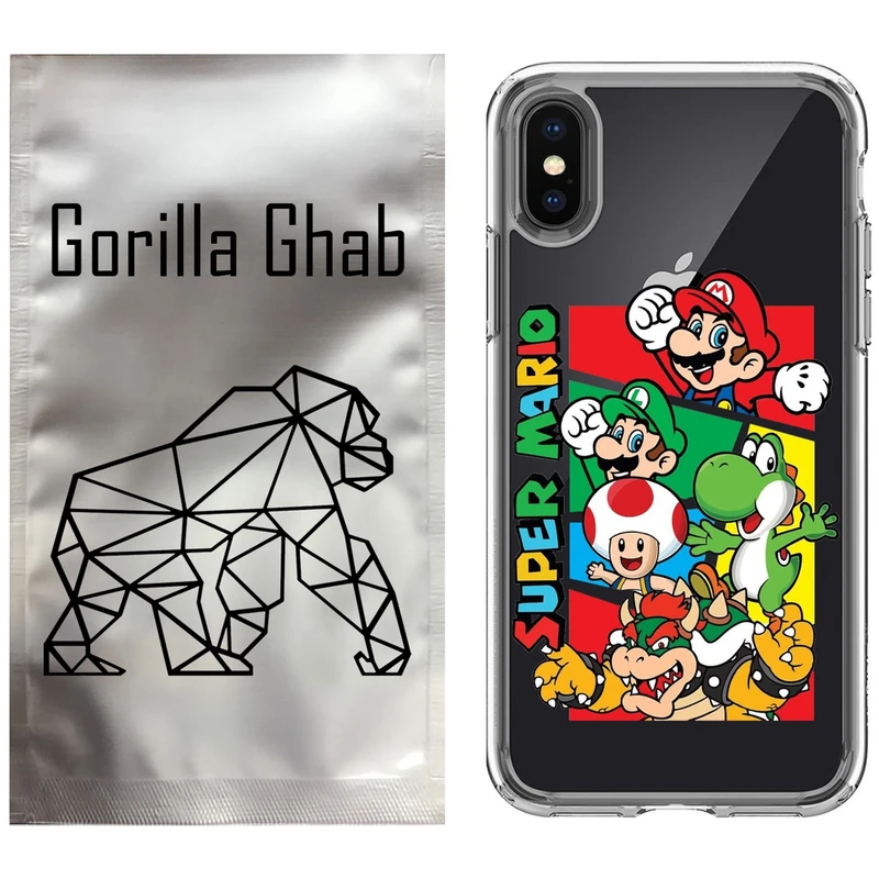 کاور گوریلا قاب مدل CLG کد 76 طرح ماریو مناسب برای گوشی موبایل اپل iPhone X / XS