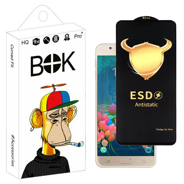محافظ صفحه نمایش بوک مدل Biva Antistatic Pro مناسب برای گوشی موبایل سامسونگ galaxy j5 prime