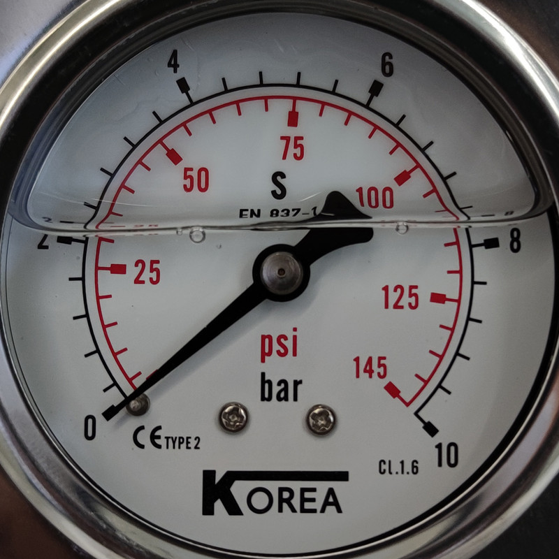 گیج فشار کره مدل 6cm-back-10bar