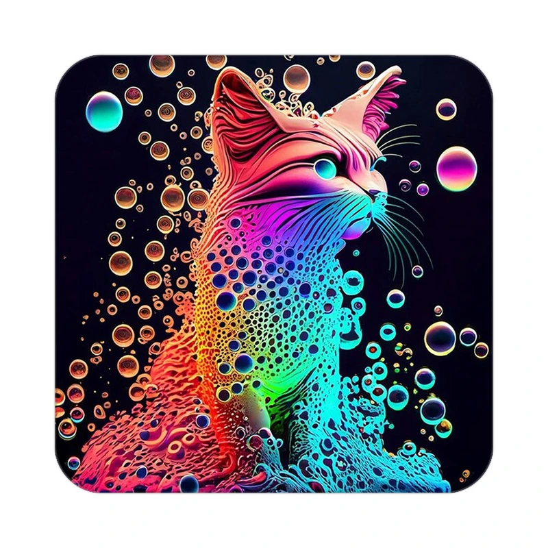 زیر لیوانی کاکتی طرح حیوانات رنگی مدل mp25458