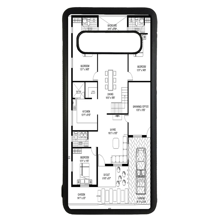 کاور طرح نقشه ساختمان مناسب برای گوشی موبایل سامسونگ galaxy note 8