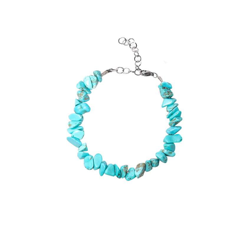 دستبند مدل سنگ طبیعی فیروزه دستبند مدل سنگ طبیعی فیروزه