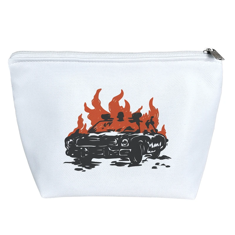 کیف لوازم آرایش دخترانه خندالو مدل ماشین آتش گرفته کد 8891