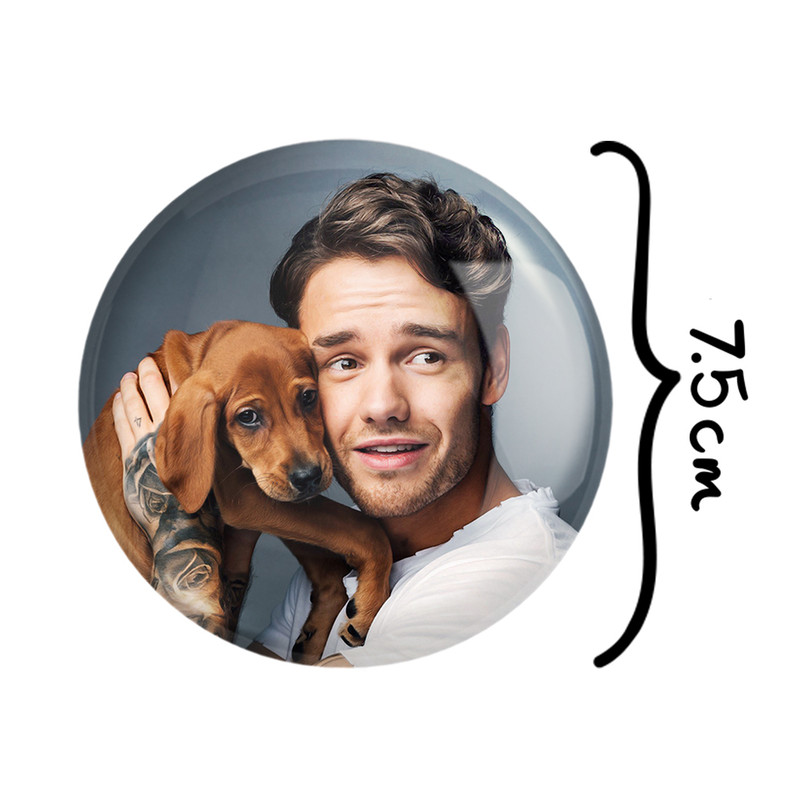 آینه جیبی خندالو طرح لیام پین گروه موسیقی وان دایرکشن One Direction مدل تاشو کد 18979