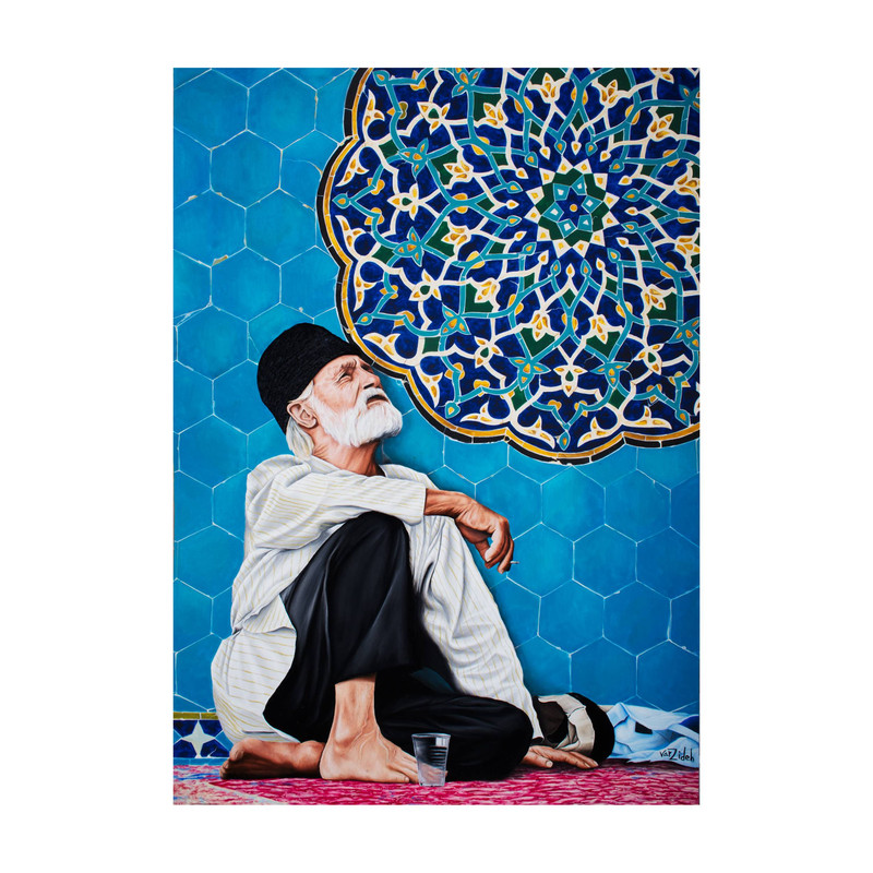 تابلو نقاشی  رنگ روغن مدل هایپر رئال طرح یاد ایام کد 1000