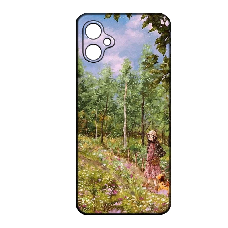 کاور طرح دخترانه کد 282 مناسب برای گوشی موبایل سامسونگ Galaxy A07