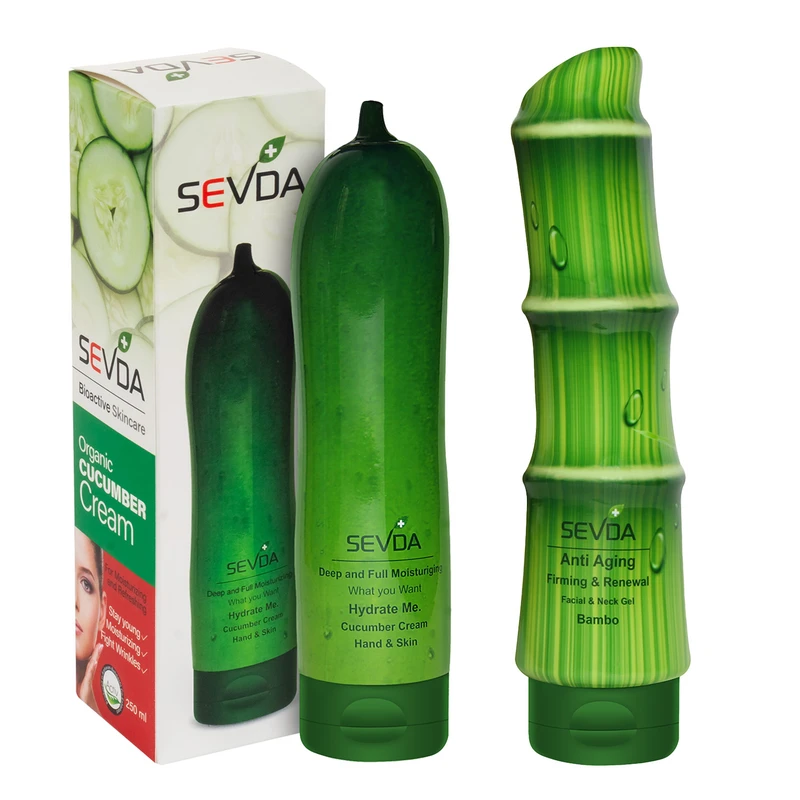 کرم مرطوب کننده سودا مدل خیار حجم 250 میلی لیتر به همراه ژل آبرسان سودا مدل لیفتینگ بامبو حجم 250 میلی لیتر
