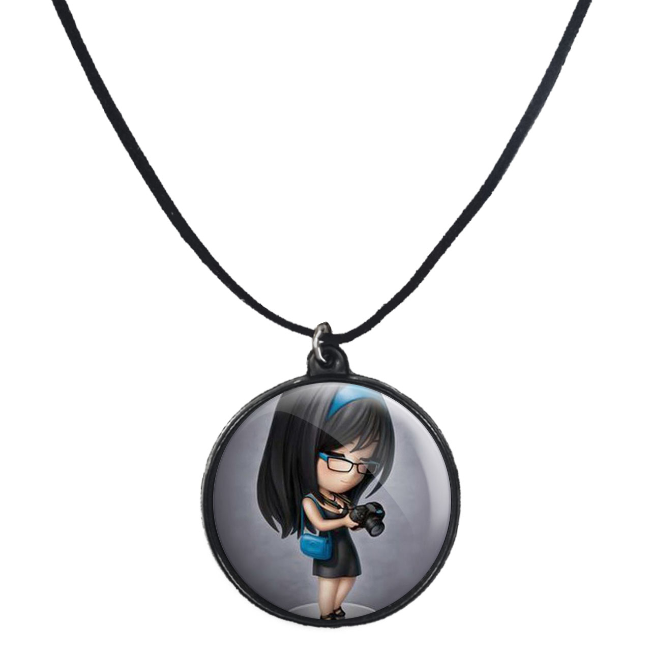 گردنبند پرمانه طرح عکاس کد pmb.5115 مدل دو طرفه