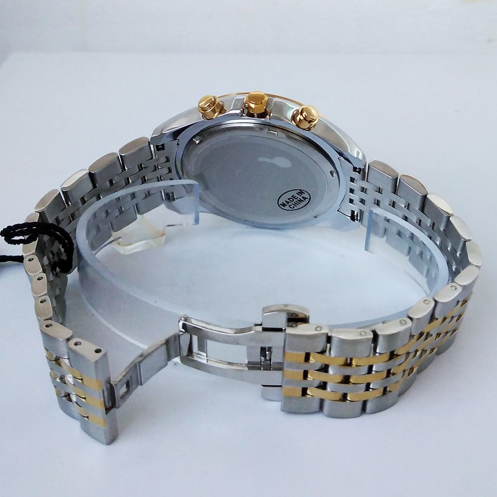 ساعت مچی عقربه‌ای مردانه رومانسون مدل بندفلزی سه موتور کرنوگراف ضدآب کد 25021 -  - 5