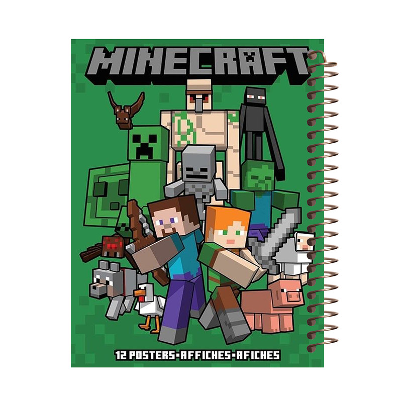 دفتر مشق 60 برگ طرح ماینکرفت کد M501