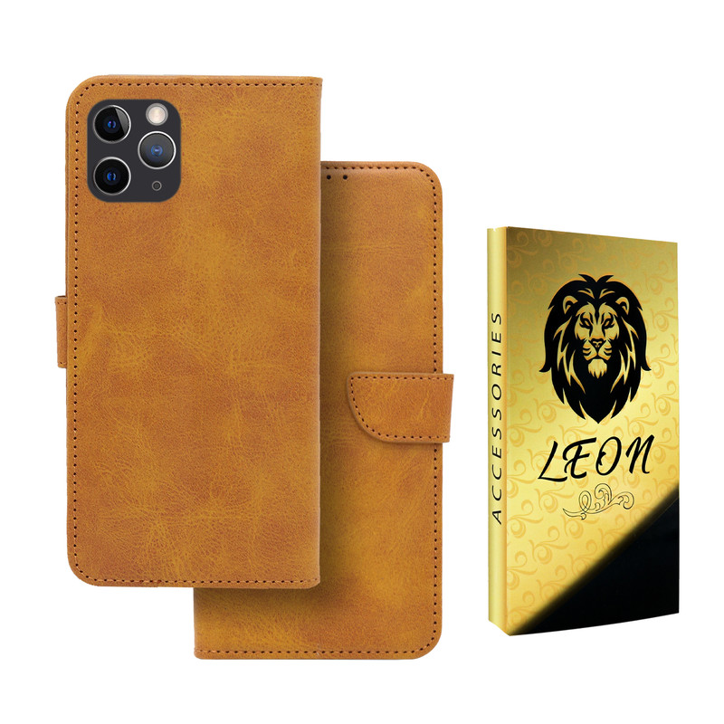 کیف کلاسوری لئون مدل Bors Oro مناسب برای گوشی موبایل اپل iPhone 13 Pro MaX