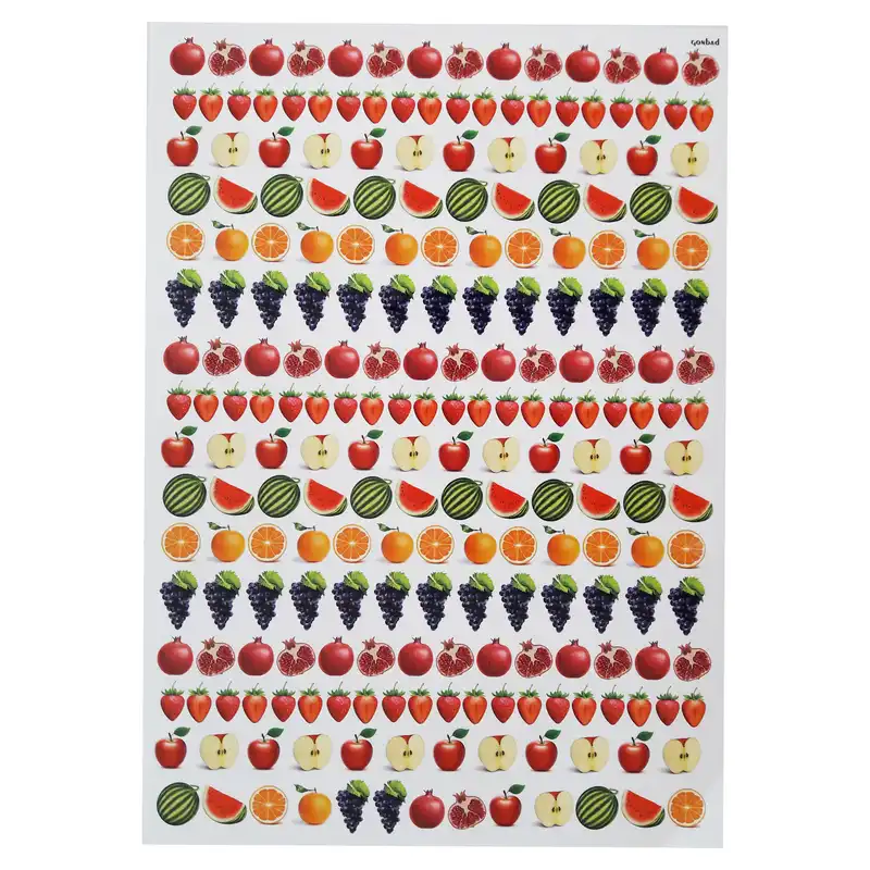 برچسب ترنسفر مدل میوه جات