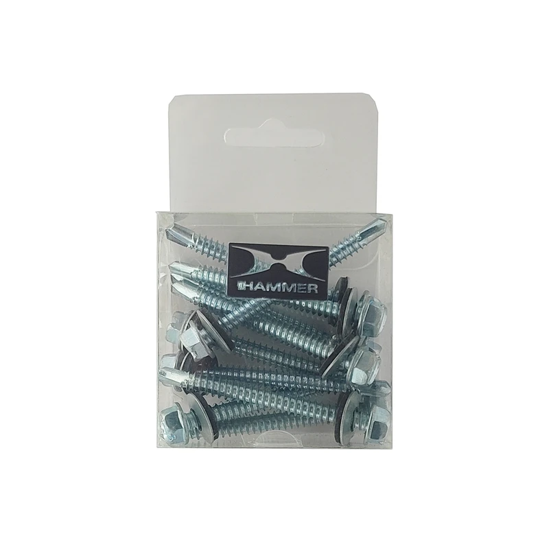 پیچ سرمته هامر مدل شیروانی واشردار کد Multiple Sizes مجموعه 12 عددی